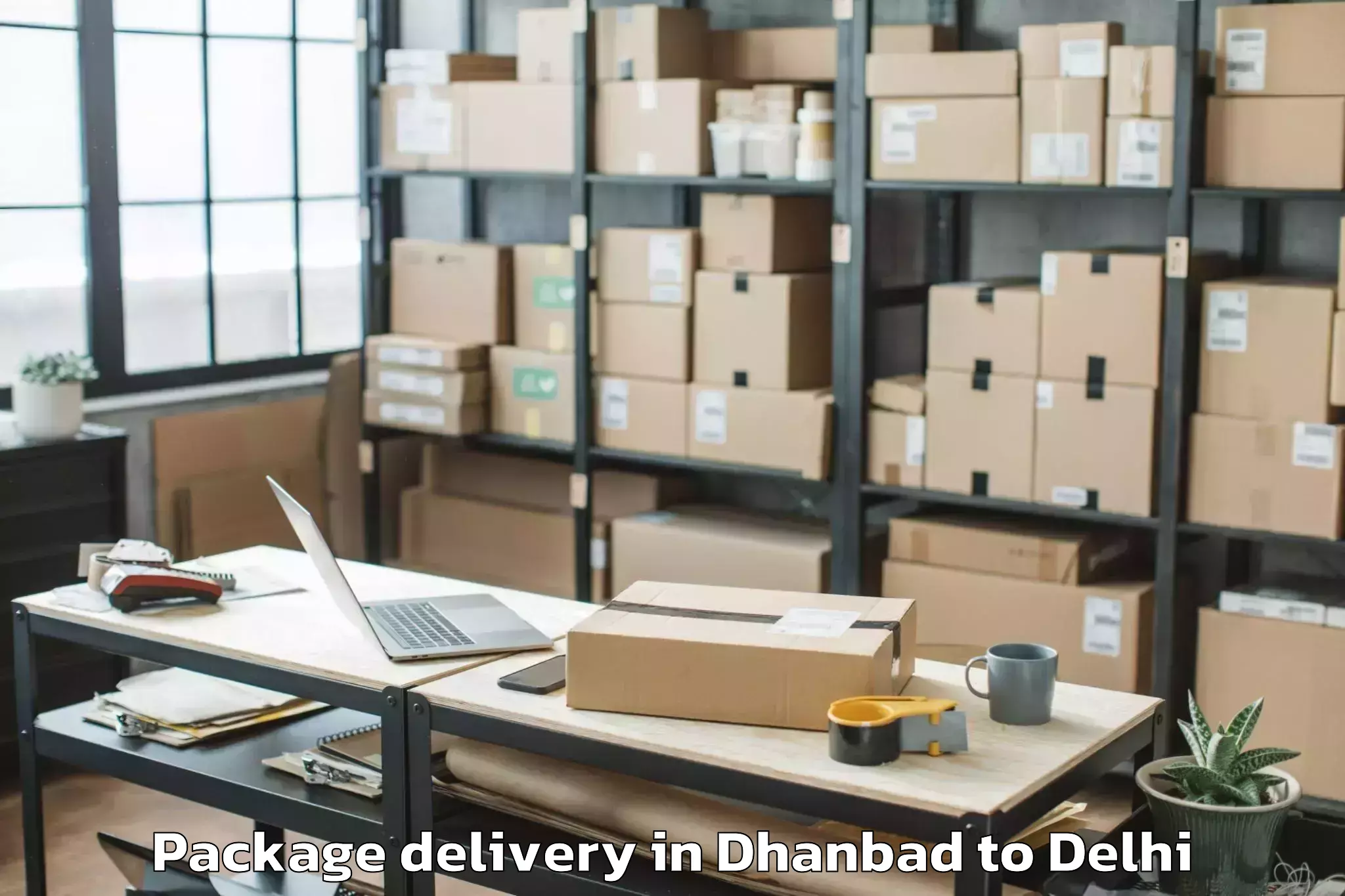 Leading Dhanbad to Pitampura Package Delivery Provider